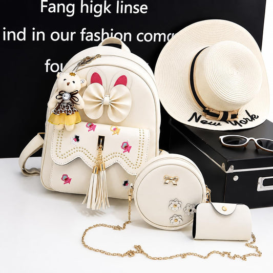 ShopyVid 3-Piece Mini Backpack Set for Women & Girls | Rakhi Gift for Sister | Raksha Bandhan Gift for Sister
