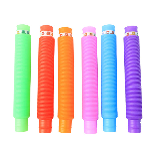 Led Glow Pop Tube Fidget Toy (Mix Color 1 Pc)