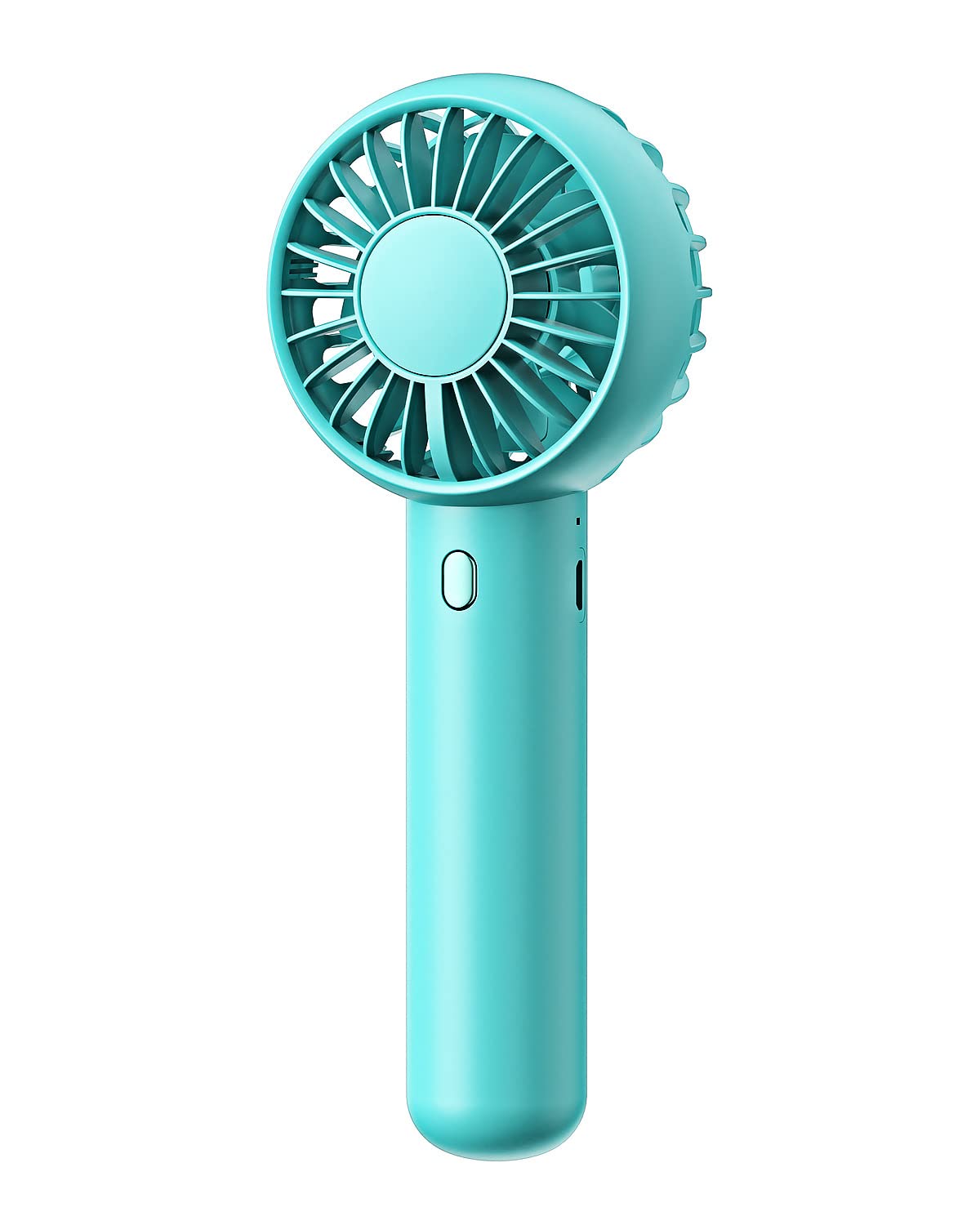 Gaiatop Mini Portable Fan, Powerful Hand Fan Cute Design 3 Speed Personal Small Desk Fan With Base, Lightweight Rechargeable Usb Handheld Fan For Girl, Women, Men, Indoor, Outdoor, 15 Cm, Pink