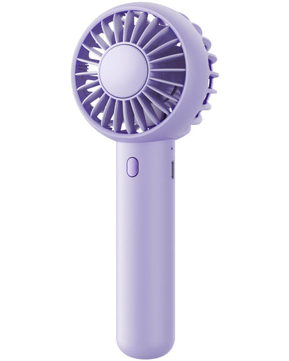 Gaiatop Mini Portable Fan, Powerful Hand Fan Cute Design 3 Speed Personal Small Desk Fan With Base, Lightweight Rechargeable Usb Handheld Fan For Girl, Women, Men, Indoor, Outdoor, 15 Cm, Pink