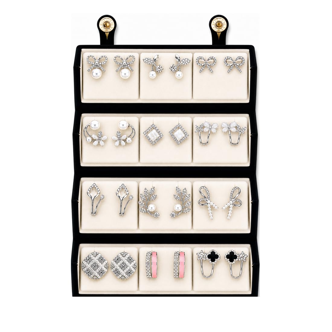 Shining Diva Fashion 12 Pairs Set Earrings for Women Girls with Stylish Organizer Box | Valentine Birthday Rakshabandhan Gifts for Girls Girlfriend Wife Sister