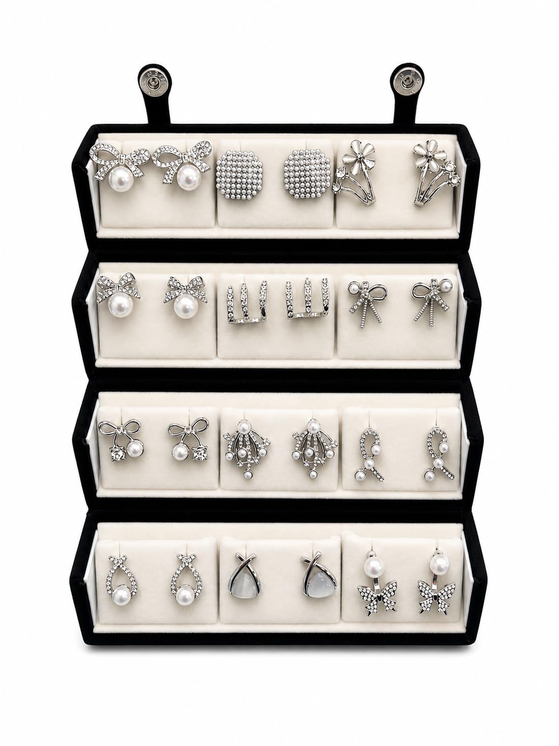 Shining Diva Fashion 12 Pairs Set Earrings for Women Girls with Stylish Organizer Box | Valentine Birthday Rakshabandhan Gifts for Girls Girlfriend Wife Sister