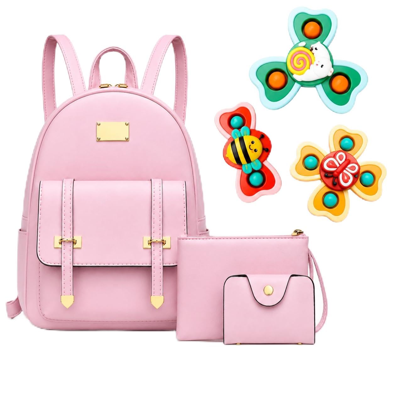 ShopyVid 3-Piece Mini Backpack Set for Women & Girls | Rakhi Gift for Sister | Raksha Bandhan Gift for Sister