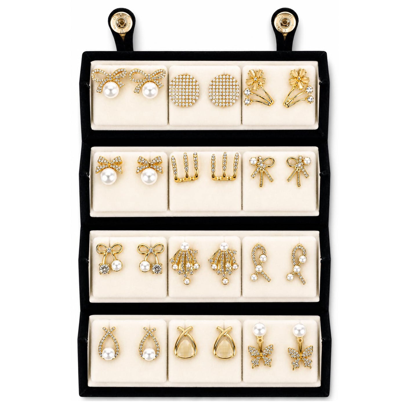 Shining Diva Fashion 12 Pairs Set Earrings for Women Girls with Stylish Organizer Box | Valentine Birthday Rakshabandhan Gifts for Girls Girlfriend Wife Sister