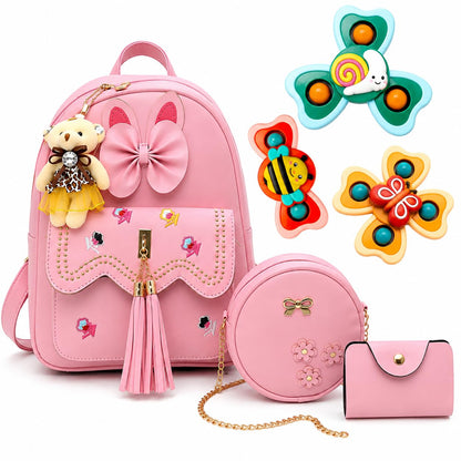 ShopyVid 3-Piece Mini Backpack Set for Women & Girls | Rakhi Gift for Sister | Raksha Bandhan Gift for Sister