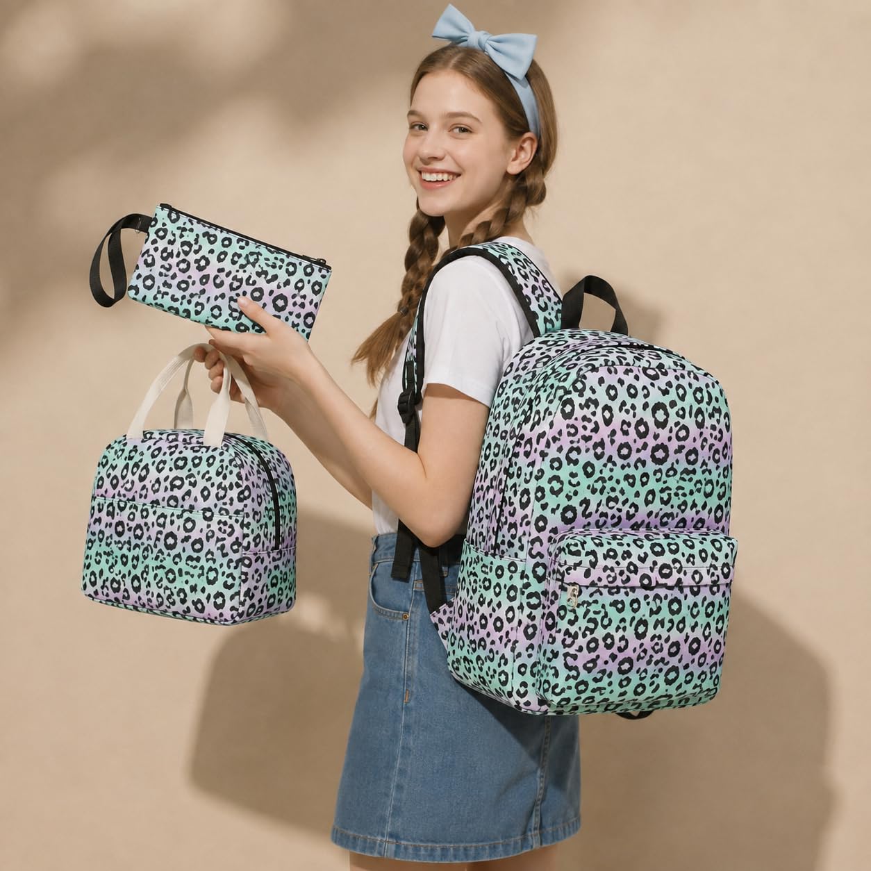 ShopyVid 3-Piece Mini Backpack Set for Women & Girls | Rakhi Gift for Sister | Raksha Bandhan Gift for Sister