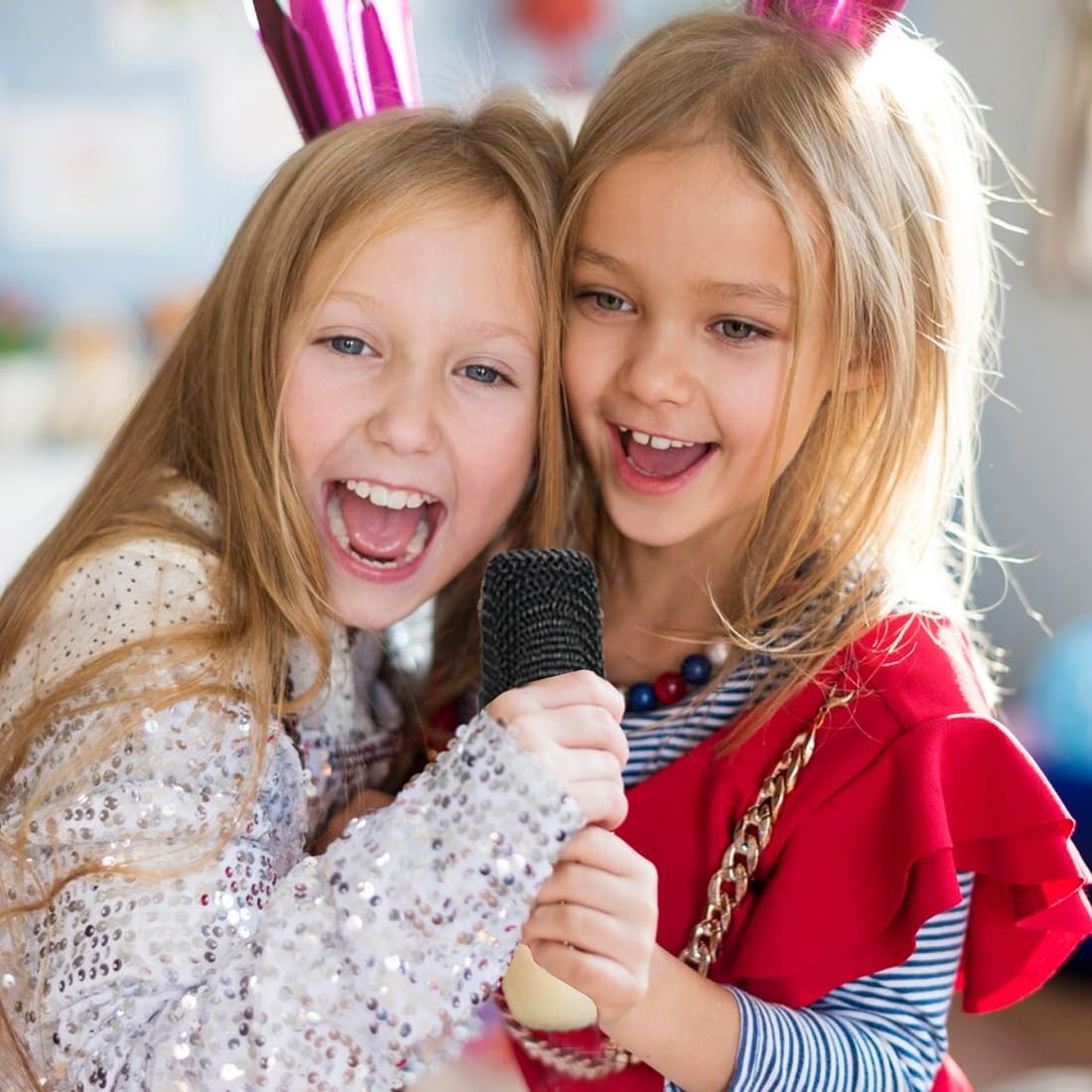 Wembley Rechargeable Karaoke Mic with Speaker for Singing | Wireless Mini Portable Bluetooth Speaker with Microphone & LED Lights | Cute Birthday Gift for Kids Musical Toys for Boys, Girls and Adults