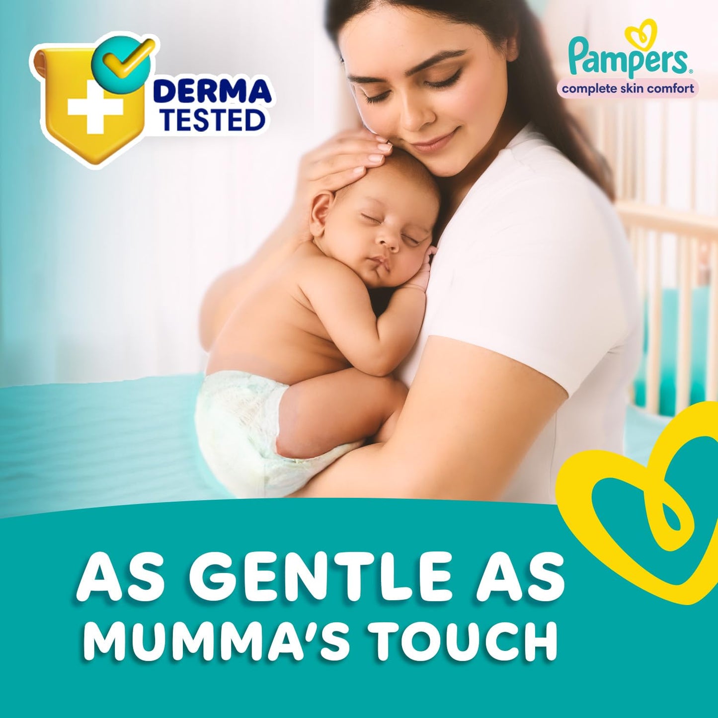 Pampers Complete Skin Comfort Pants, (XL) 56 Count, Anti-rash blanket, Lotion with Vitamin E & Aloe Vera, Extra Large size baby diapers, 12-17kg