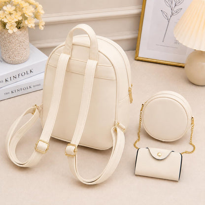 ShopyVid 3-Piece Mini Backpack Set for Women & Girls | Rakhi Gift for Sister | Raksha Bandhan Gift for Sister
