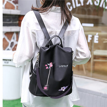IRMAO 2021 New Flower Embroidered Artistic National Style Oxford Small Capacity Women's Bag Generation Backpack