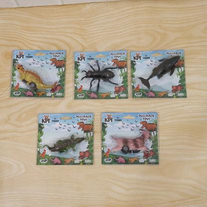 Kids Animal Pull Back Toy (1 Pc Mix Design)