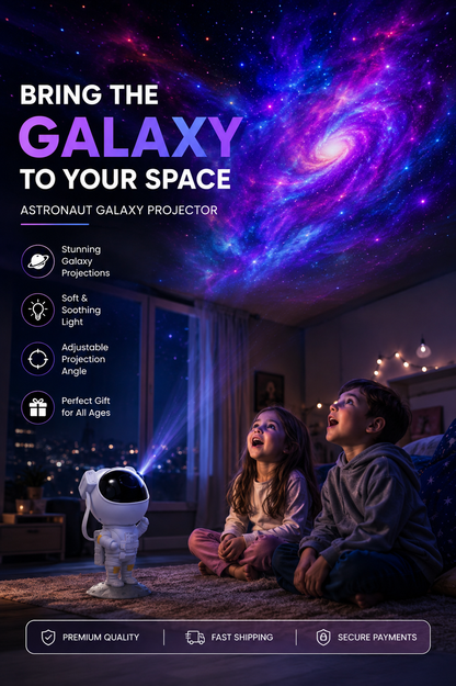 Astronaut Galaxy Projector | Night Light with Remote Control