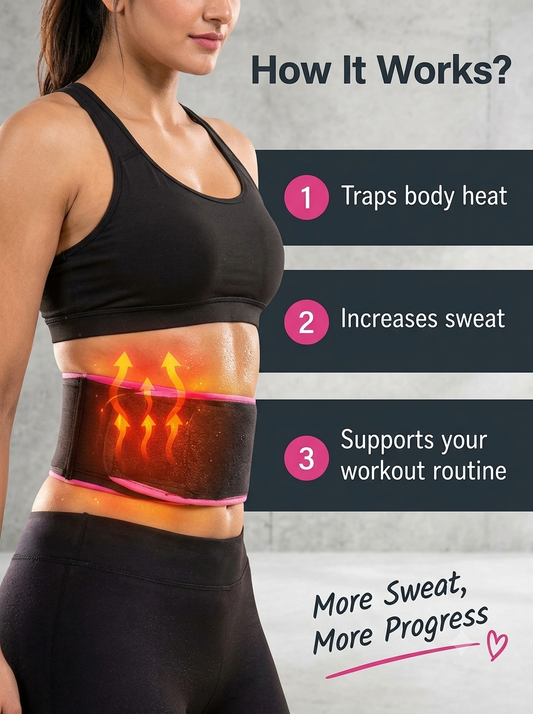 Adjustable Workout Sweat Belt – Waist Wrap