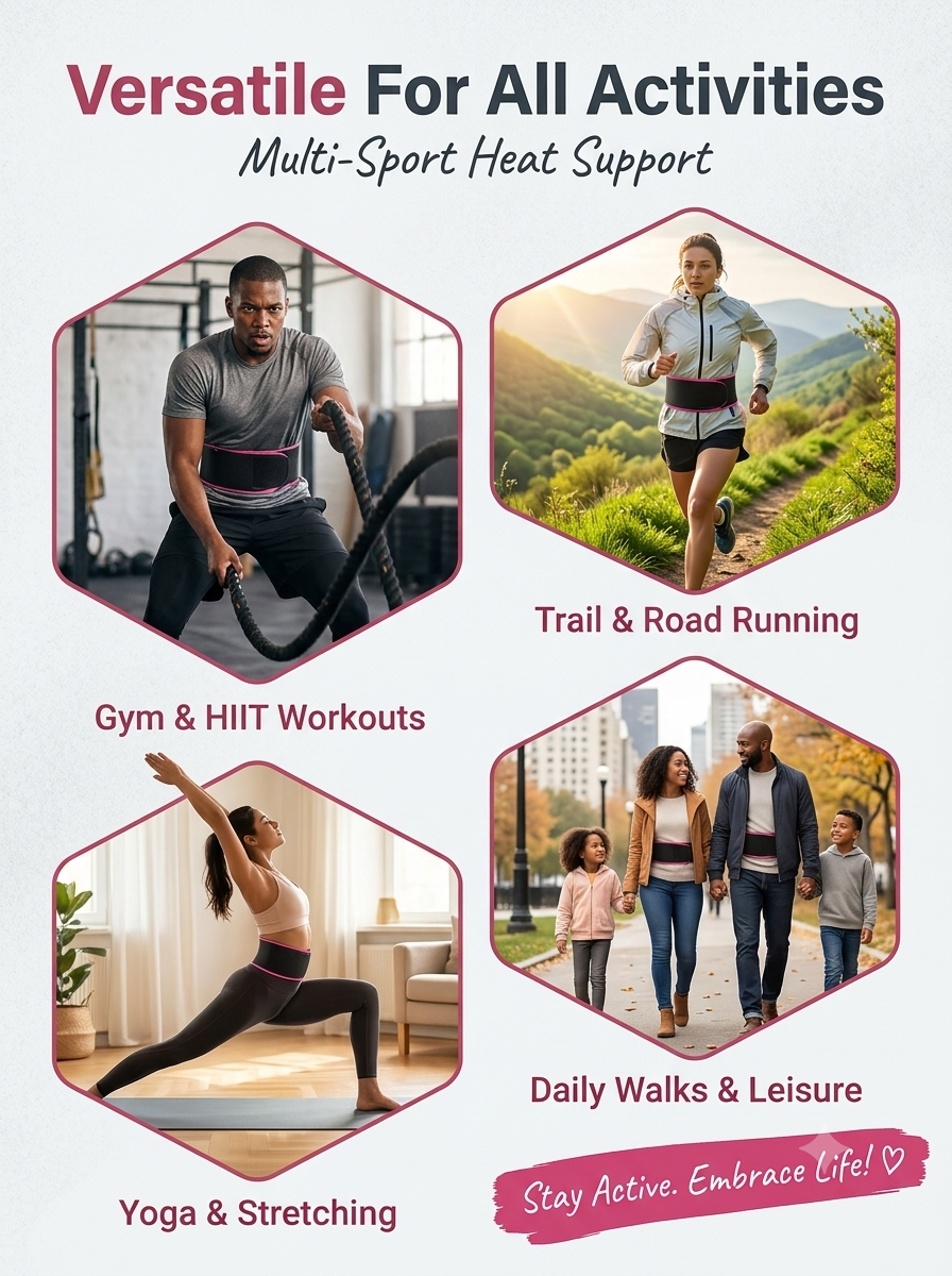 Adjustable Workout Sweat Belt – Waist Wrap