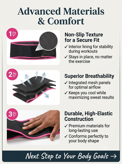 Adjustable Workout Sweat Belt – Waist Wrap