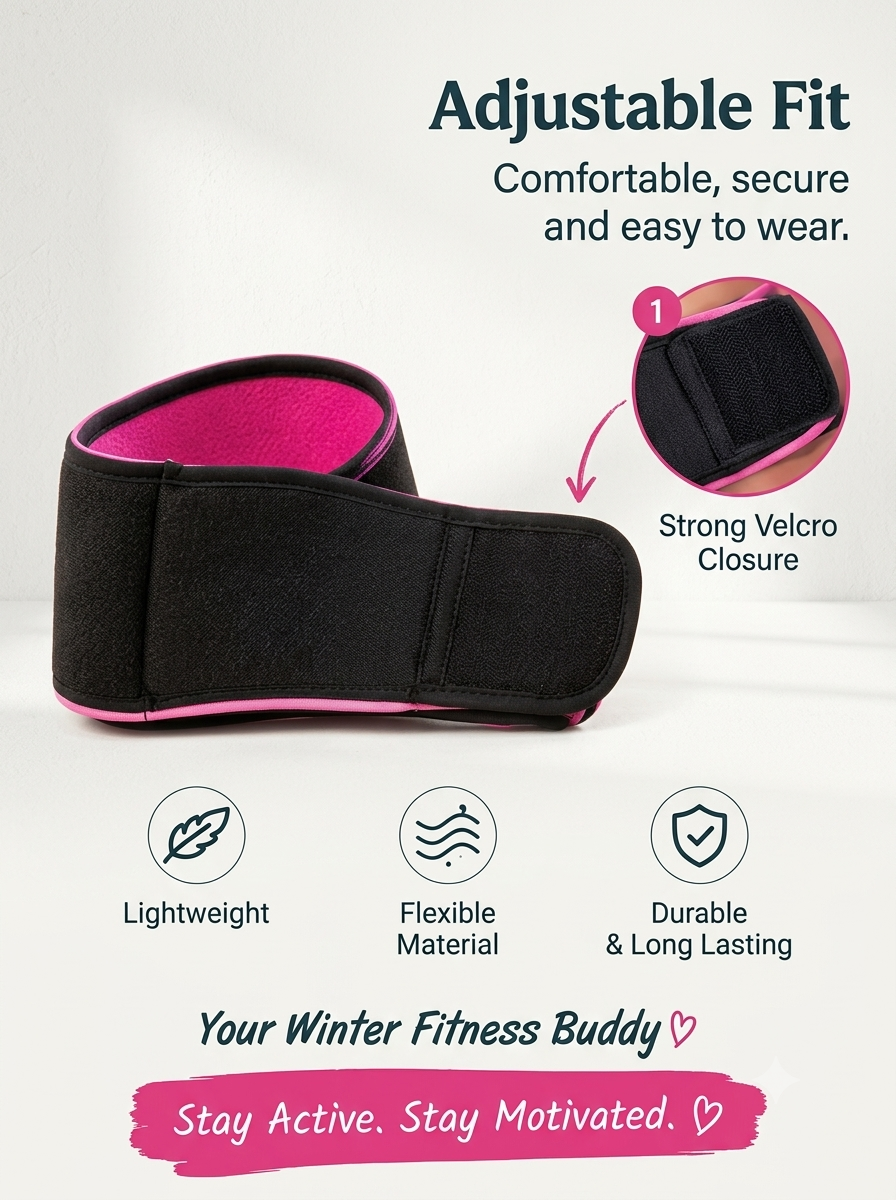 Adjustable Workout Sweat Belt – Waist Wrap