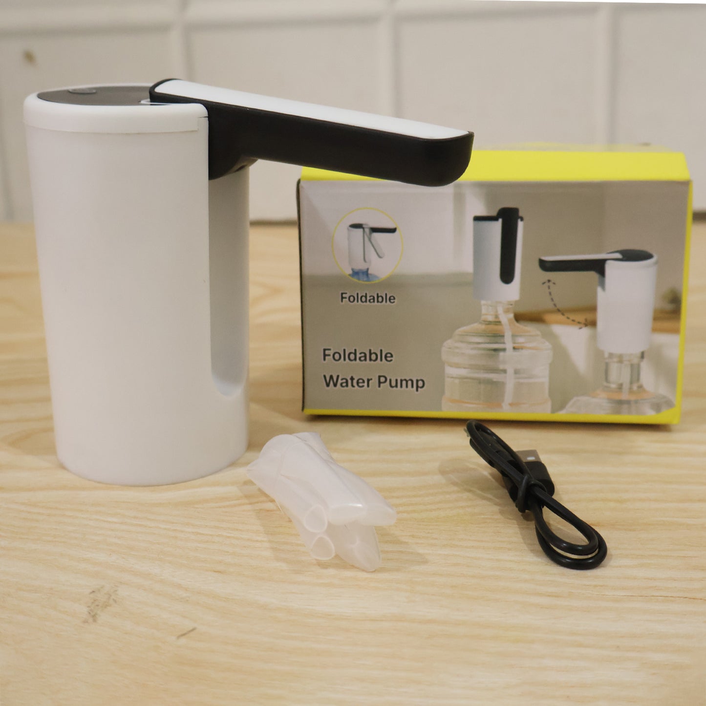 Usb Rechargeable Electric Water Dispenser Pump With Remote (1 Pc)