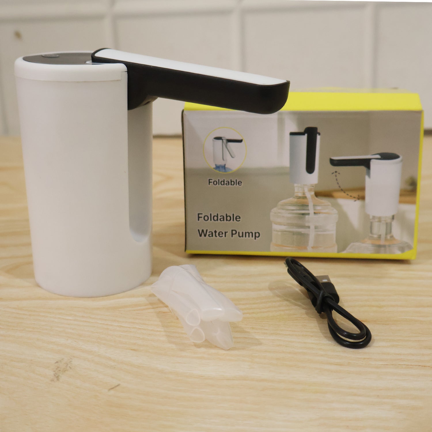 Usb Rechargeable Electric Water Dispenser Pump With Remote (1 Pc)