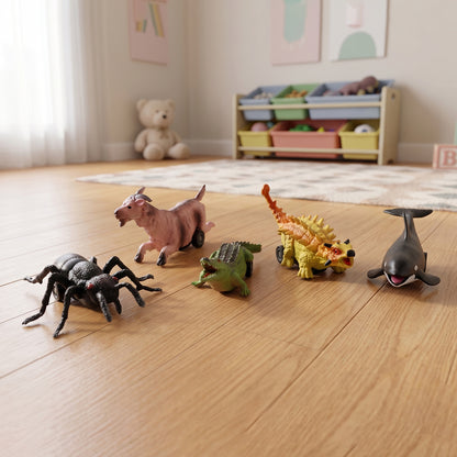 Kids Animal Pull Back Toy (1 Pc Mix Design)